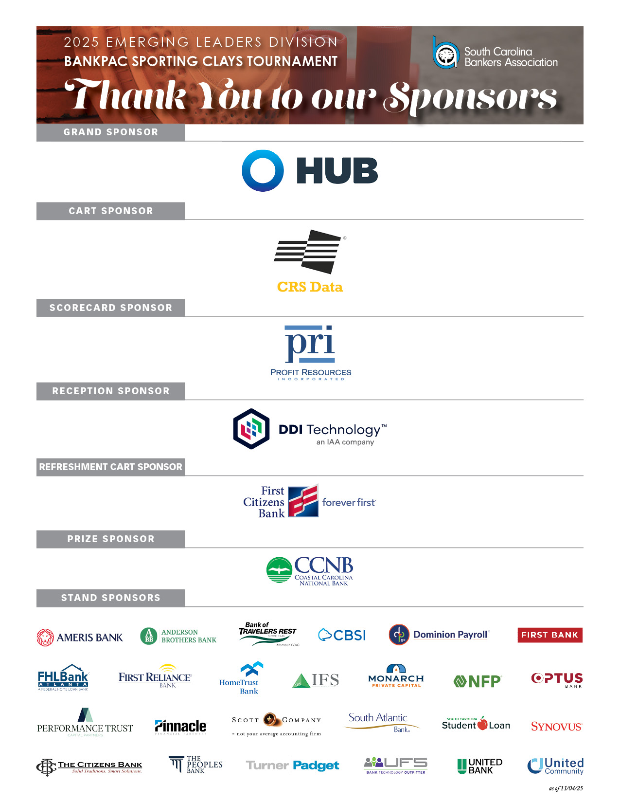 Clay Sponsors 11 4 25